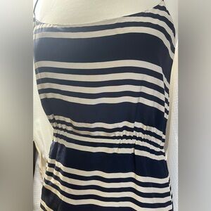 J. Crew Navy and Brown Striped Garment